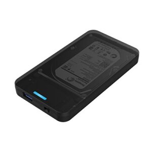 SABRENT 2.5 Inch SATA to USB 3.0 Tool Free External Hard Drive Enclosure [Optimized for SSD, Support UASP SATA III] Black (EC-UASP)
