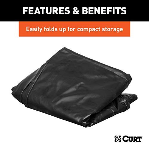 CURT 18211 56 x 22 x 21-Inch Weather-Resistant Black Vinyl Cargo Bag for Hitch Carrier