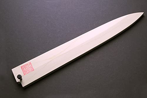 Yoshihiro Natural Magnolia Wood Saya Cover Blade Protector for Yanagi (300mm)