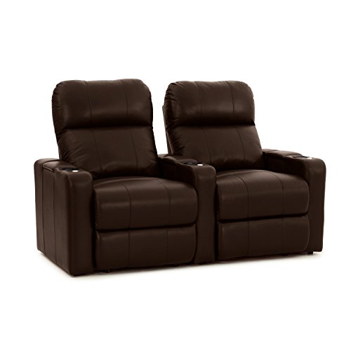 Octane Turbo XL700 Row of 2 Seats, Straight Row in Brown Leather with Power Recline