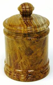 nature home decor multi onyx 9" classic kitchen canister | jrcl69ml
