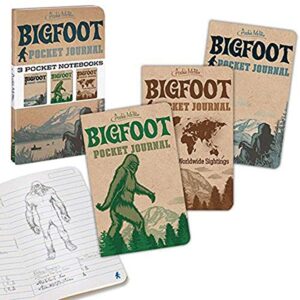 mcphee archie 3 pocket notebooks, bigfoot pocket journal, 3 pack