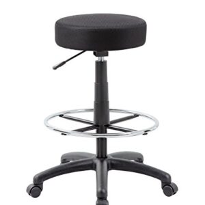 Boss Office Products DOT Drafting Stool in Black