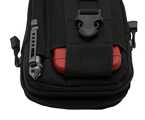 LefRight Tactical Molle Pouch EDC Utility Gadget Outdoor Men Waist Bag with Phone Belt Clip Holder Holster for iPhone X Samsung S8 Pixel Moto Z Force Play
