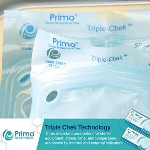 Primo Dental Products SP200 Self Seal Sterilization Pouches - Autoclave Sterilizer Bags for Dental Tools - Sterilization Bags for Nail Technicians & Tattoo Artists - Size: 2.25x4 Inches - Pack of 200