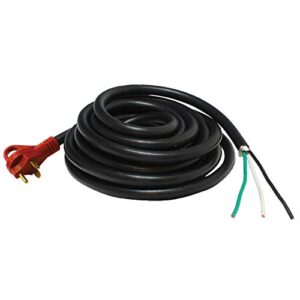 valterra mighty cord a10-3025end rv power cord 25', one end for hard wiring