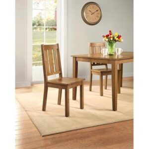 better homes and gardens bankston dining chair, set of 2, honey