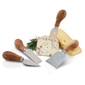 rustic farmhouse gourmet cheese knives and serving tools by twine – (4 cheese tools)