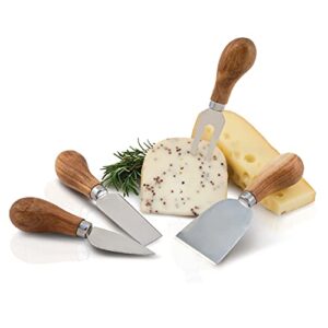 Rustic Farmhouse Gourmet Cheese Knives and Serving Tools by Twine – (4 Cheese Tools)