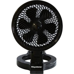 keystone 7 inch convertible fan, (black)