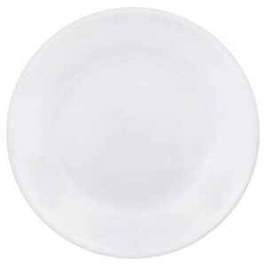 Corelle Vitrelle 6-Piece Salad Appetizer Plate Set, Triple Layer Glass and Chip Resistant, 6-3/4-Inch Lightweight Round Plates, Winter Frost White