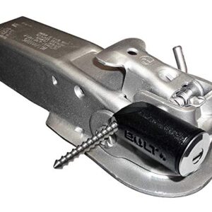 Bolt 7025290 Trailer Coupler Pin Lock for Side Cut Ford, Lincoln & Land Rover Keys, Black