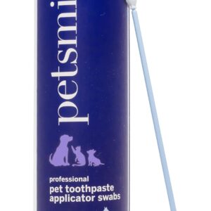 Petsmile Professional Pet Toothpaste Applicator Swabs | Easily and Effectively Spreads Dog Toothpaste to Promote Oral Hygiene | Dental Care for Pets | VOHC Approved Brand