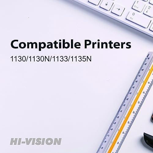 HI-VISION HI-YIELDS Compatible Black Toner Cartridge Replacement for Dell 330-9523 (7H53W) Work with 1130 1130n 1133 1135 1135n Printer (1-Pack Black)