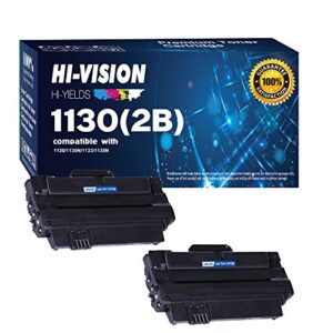 hi-vision hi-yields® compatible toner replacement 330-9523 (7h53w) high yield for 1130 1130n 1133 1135 1135n (black, 2-pack)