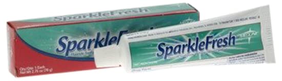 Medline SparkleFresh Fluoride Toothpaste, Mint Flavor, 2.75 oz