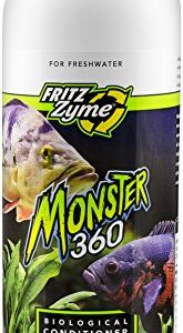 Fritz Aquatics 75032 FritzZyme Monster 360 Concentrated Biological Conditioner for Fresh Water Aquariums, 32-Ounce