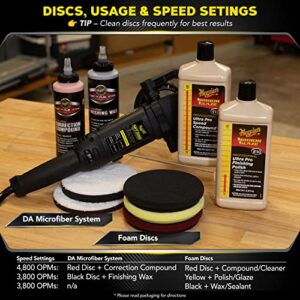 Meguiar's Professional MT300 DA Polisher - Professional-Grade Dual Action Polisher Ideal for the Pro Detailer or Detailing Enthusiast - 1 Count