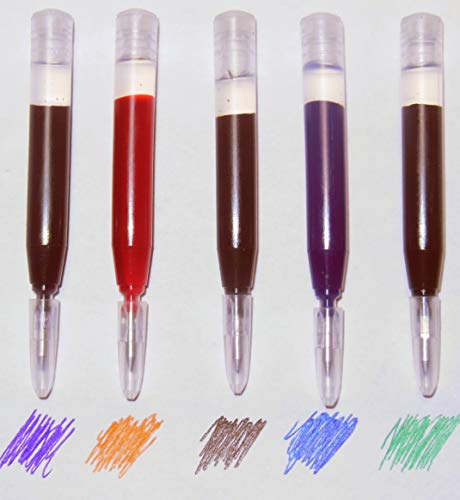 Cross Color Pack - Ion Gel Ink Refill Cartridges for Ion, Penatia Pump Pen, Vice, Roadster & Matrix Pens (Bulk Pack)