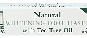 Tea Tree Therapy - Natural Whitening Toothpaste with Oil, 3 Oz (Pack of 6)