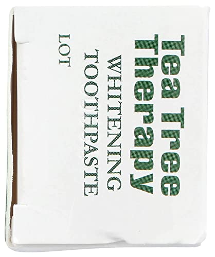 Tea Tree Therapy - Natural Whitening Toothpaste with Oil, 3 Oz (Pack of 6)