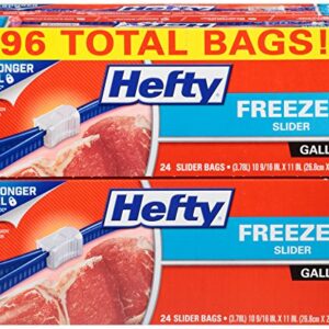 Hefty Slider Storage Bags, Gallon Size, 96 Count