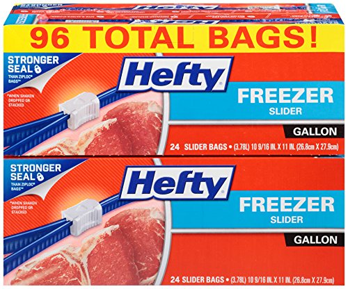 Hefty Slider Storage Bags, Gallon Size, 96 Count