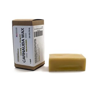 premiumcraft 100% carnauba wax bar - 3.1" x 1.8" x 1.2"