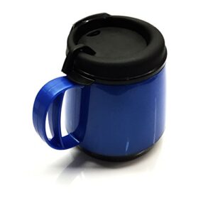 thermoserv foam insulated wide body mug, 20-ounce, pearl dark blue