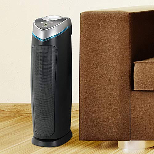 Germ Guardian AC4825 Air Purifier Bundle with FLT4825 True HEPA Replacement Filter, Quietly Filters Allergies, Pollen, Smoke, Dust, Pet Dander, Mold,Odors, UV Light Sanitizer Eliminates Germs, 22 in.