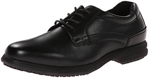 Nunn Bush Men’s Sherman Slip-Resistant Work Shoe Oxford,9.5 Medium US,Black