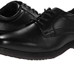 Nunn Bush Men’s Sherman Slip-Resistant Work Shoe Oxford,9.5 Medium US,Black