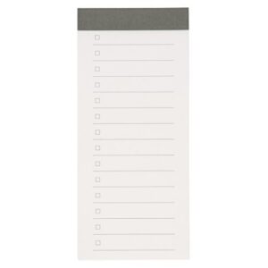 muji checklist notepad 40sheets line of 14