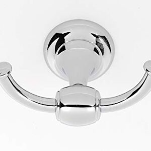 Alno Creations Royale Collection Double Robe Hook -a6684-pc- Polished Chrome