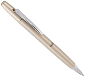 pilot frixion ball lx erasable, refillable & retractable gel ink pen, fine point, gold barrel, blue ink, single pen (34452)