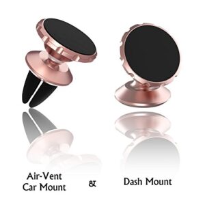 cybertech 2x pack universal magnetic air-vent car mount with dash mount holders for iphone, samsung galaxy s series, note, htc, motorola, google nexus, nokia,blackerry,and droid smart phones/gps