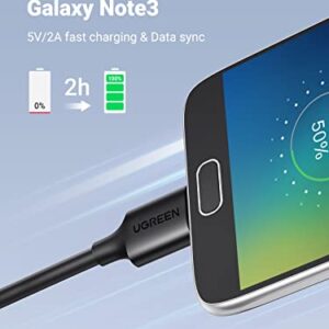 UGREEN Micro USB 3.0 Cable USB 3.0 Type A Male to Micro B Cord Compatible with Samsung Galaxy S5 Note 3 Camera Hard Drive and More 1.5ft