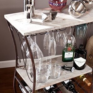 SEI Furniture Arcino Table Wine Storage, Gray