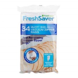 foodsaver freshsaver quart-sized vacuum zipper bags 34ct