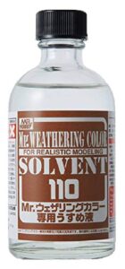 mr. hobby weatering color solvent 110ml for realistic modeling