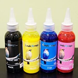 INKXPRO Brand 4 X 100ml Hi Quality Pigment Ink refills for Epson Workforce 7010 7510 7520 3540 3520 3620 3640 7610 7620 printer