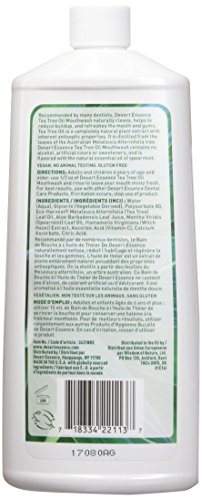 Desert Essence: Tea Tree Oil & Spearmint Mouthwash, 16 oz (2 pack)