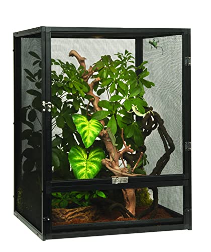 Exo Terra Screen Terrarium, Aluminum Screen Reptile Habitat, Small Tall