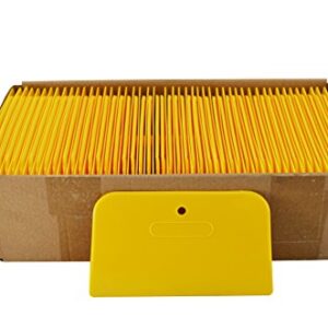 Astro 4528 Yellow 6" Plastic Spreader, Box of 100