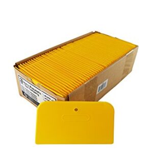 Astro 4528 Yellow 6" Plastic Spreader, Box of 100