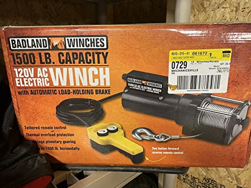 1500 lb. Capacity 120 Volt AC Electric Winch by USATNM