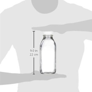 Libbey Glass Milk Bottle with Lid - 33.5 oz