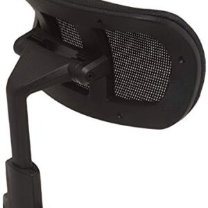 Lorell Hi-Back Chair Mesh Headrest,Ergonomic,Black