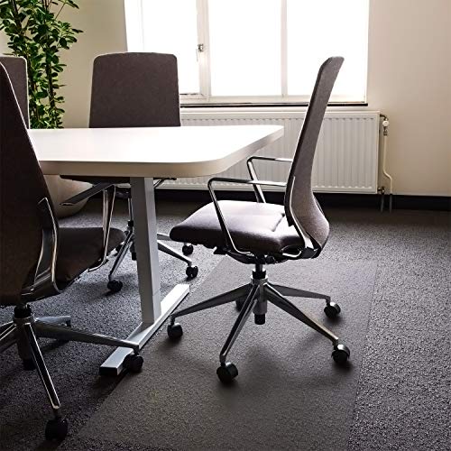 Floortex Polycarbonate XXL Office Mat 60" x 60" for All Pile Carpets