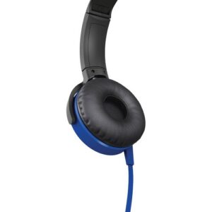 Sony Premium Powerful Lightweight Extra Bass Stereo Headphones with in-line Microphone and Remote for Apple iPhone/Android Smartphone (Blue)